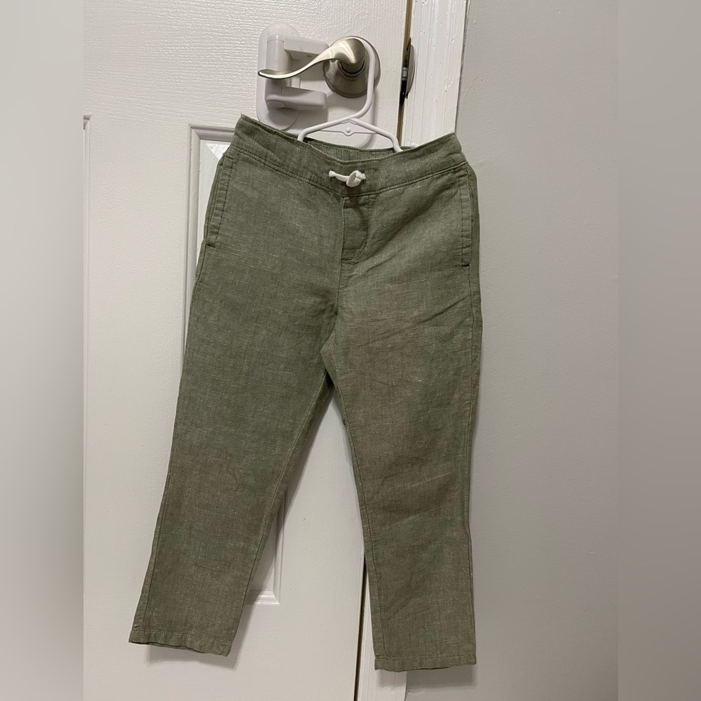 Janie and Jack Sage Green Chinos
